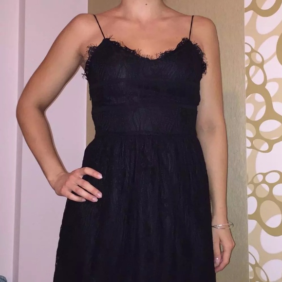 New Black Summer Lace Up Dress - Picture 6 of 7